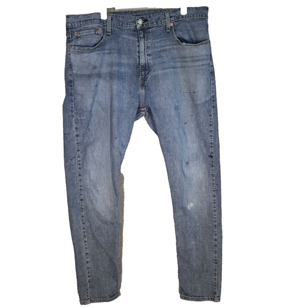 Levi’s 512 Men’s Jeans 38x32 Blue Stretch Denim Slim Tapered Mid Rise Zip Fly